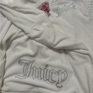 Juicy Couture White 2 pc Set Tracksuit